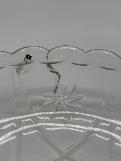 Glass stemmed bowl decorated with grape clusters
Pressed...