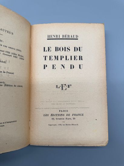 Set of 5 EO publications
- Henri BERAUD,...