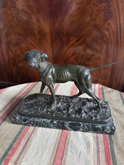 Pierre-Jules Mêne (XIX) Chien de chasse
Sculpture...