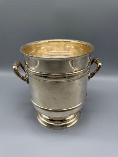 CHRISTOFLE “Sully” Model Champagne Bucket...