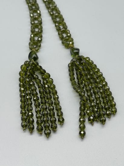 ART DECO STYLE, CIRCA 1980–1990 FRINGED GLASS...