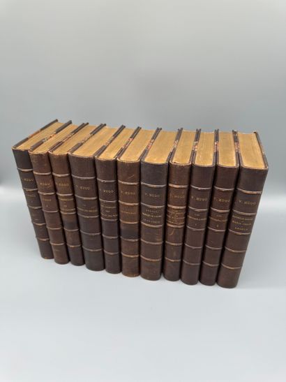VICTOR HUGO (1802–1885)
Set of eleven volumes—Paris,...
