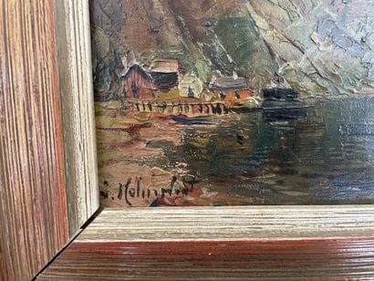 Huile sur toile, paysage de montagne

Huile...