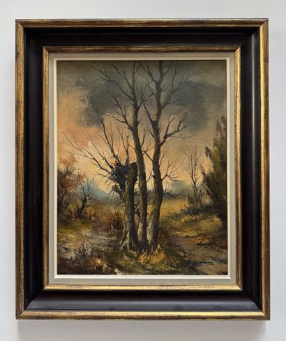 A. Simons (XXe siècle) - Paire de paysages...