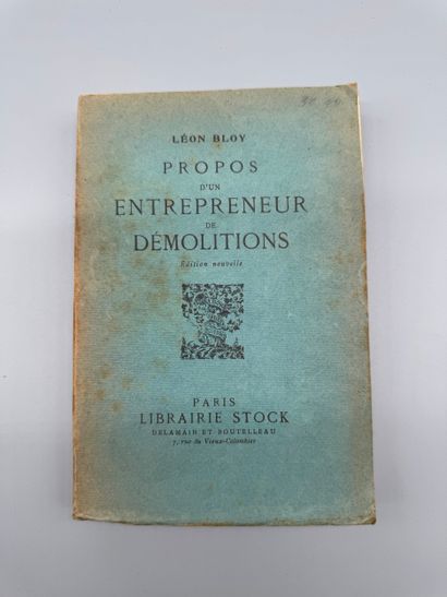BLOY, Léon—Reflections of a Demolition Contractor,...