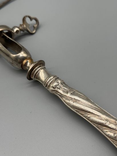 Set of 6 pieces of 800/1000 silver cutlery...