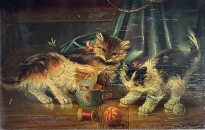 Max Albert Carlier (1872–1938) - Cats at...