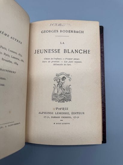 RODENBACH, Georges (1855–1898) — *La Jeunesse...