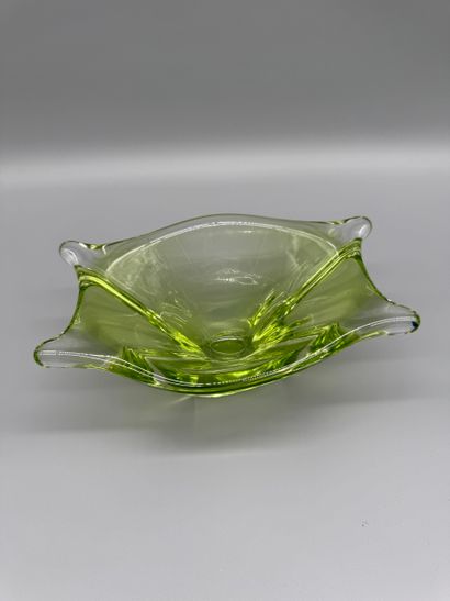 VAL SAINT LAMBERT - Modernist openwork bowl...