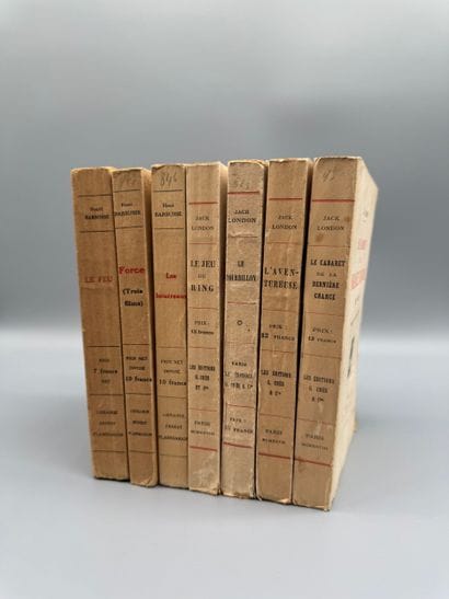 Set of Seven Books—Jack London and Henri...