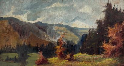 Attribué à Emile Pasquasy (1902 1966) Paysage...
