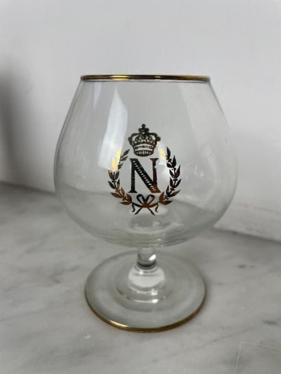 Set of five digestif glasses (cognac/whisky...