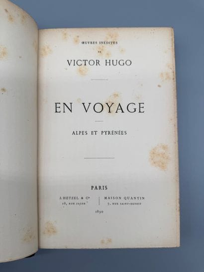 VICTOR HUGO (1802–1885) — On a Journey: The...