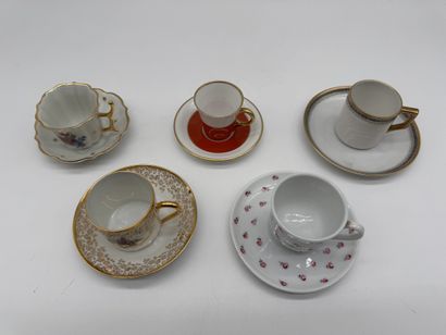Large porcelain tableware set, primarily...