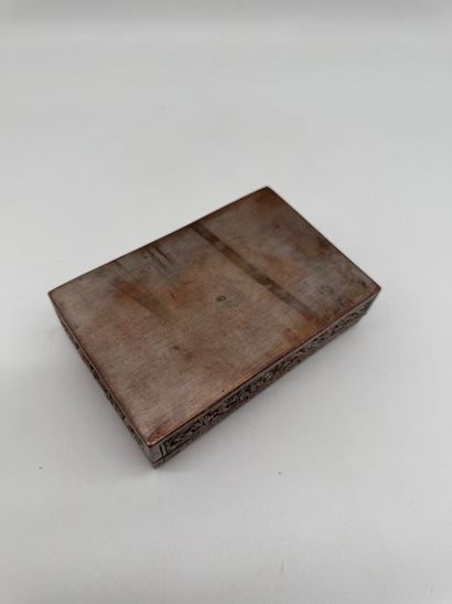 Small silver plated metal cigarette case...