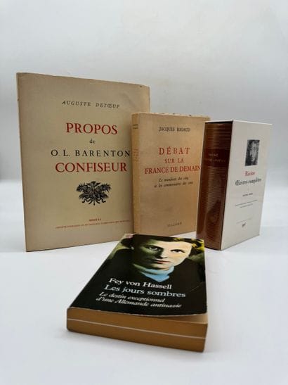 Set of four books: literature and historical...