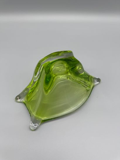 VAL SAINT LAMBERT - Modernist openwork bowl...