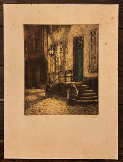 Albert Geudens (1869 1949) Abend (Soir)
Eau-forte...