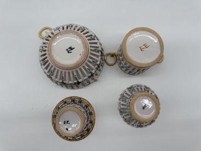 Emile Tessier (Malicorne) - Set of Openwork...