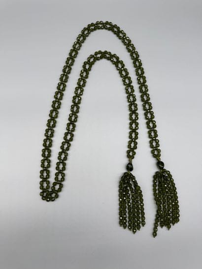 ART DECO STYLE, CIRCA 1980–1990 FRINGED GLASS...