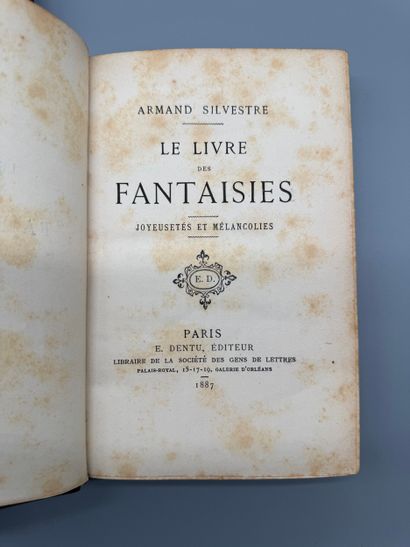 SILVESTRE, Armand (1837–1901) — A set of...