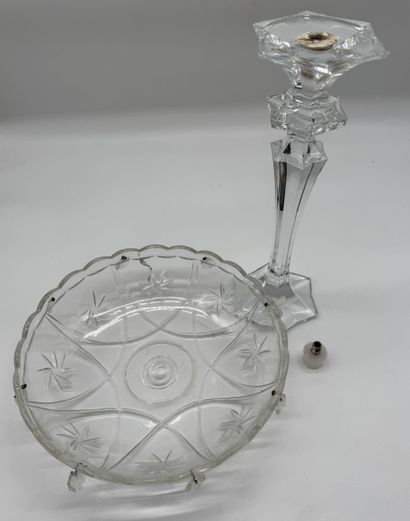 Glass stemmed bowl decorated with grape clusters
Pressed...