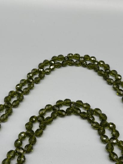 ART DECO STYLE, CIRCA 1980–1990 FRINGED GLASS...