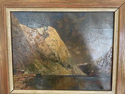 Huile sur toile, paysage de montagne

Huile...