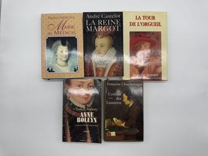 Ensemble de cinq ouvrages historiques et...