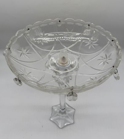 Glass stemmed bowl decorated with grape clusters
Pressed...