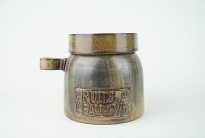 ARTS-CERAM
Pot en grès à glaçure flammé marqué...