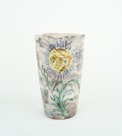 VALLAURIS
Vase en céramique à col évasé à...