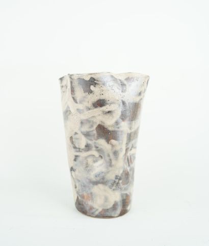 VALLAURIS
Vase en céramique à col évasé à...
