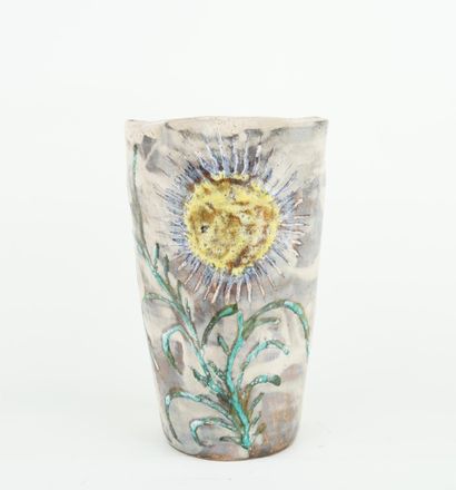 VALLAURIS
Vase en céramique à col évasé à...