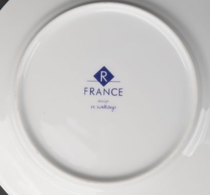 H WALLDEYS pour REVOL
Suite de 8 assiettes...