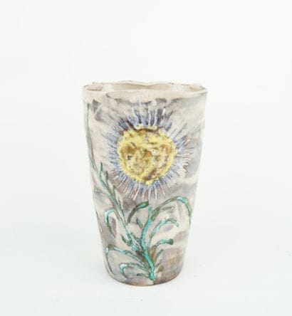 VALLAURIS
Vase en céramique à col évasé à...