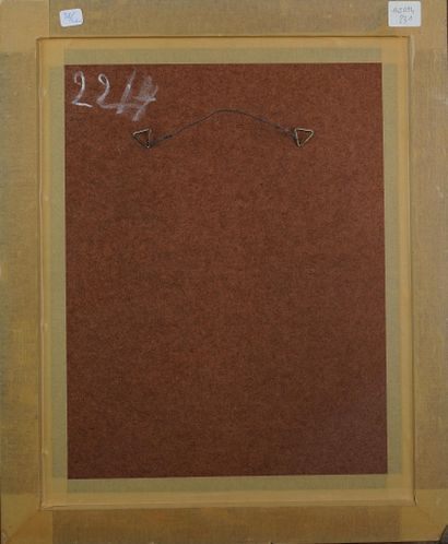 JAPON
Réunion de deux peintures sur soies...