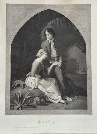 Paul et Virginie
par Eugène JAZET (1815-1856),...