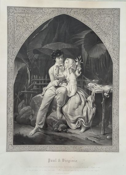 Paul et Virginie
par Eugène JAZET (1815-1856),...