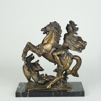 Saint Georges terrassant le dragon
Métal...