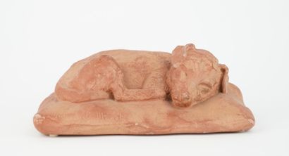 Marguerite MONOT (1903-1961) 
Chien assoupi...