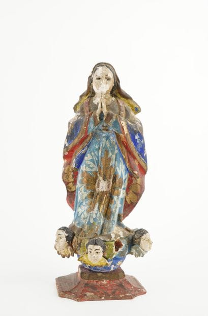Vierge de l’Immaculée Conception en bois...