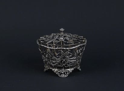 Récipient en argent anglais 925°/00 en forme...