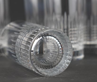 BACCARAT
Suite de 8 verres à eau, en cristal,...