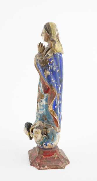 Vierge de l’Immaculée Conception en bois...