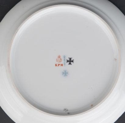 BERLIN, KPM
Suite de 4 assiettes en porcelaine...