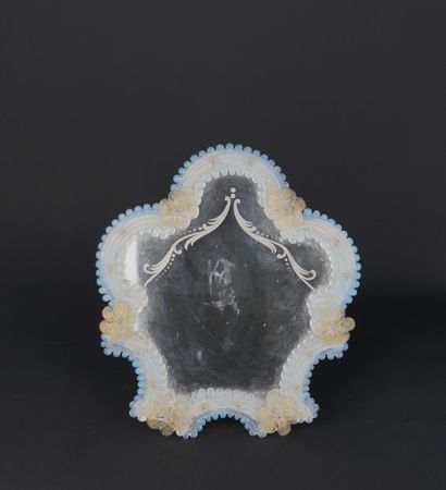 MURANO, attribué à
Miroir de table de forme...