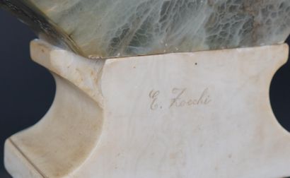 Emilio ZOCCHI (1835-1913) 
Rebecca 
Buste...