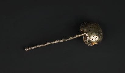 Cuiller à fruits ou à saupoudrer en argent...