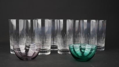 BACCARAT
Suite de 8 verres à eau, en cristal,...